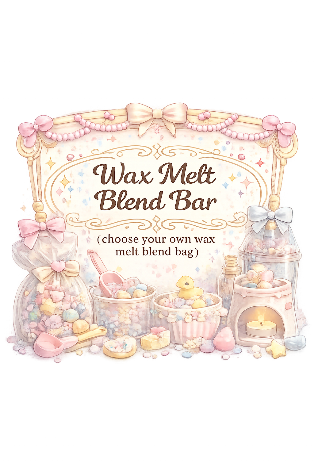 Wax melt blend bar