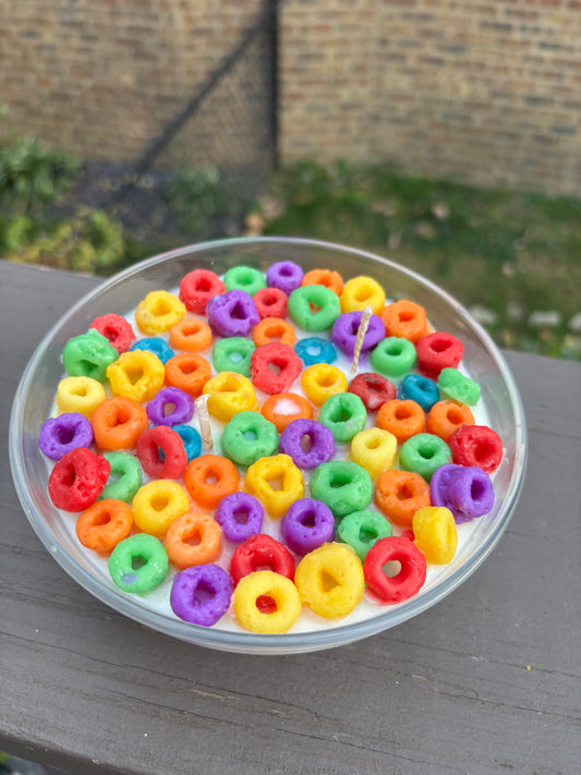 Fruit loops candle